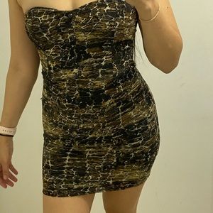 Snake print dress